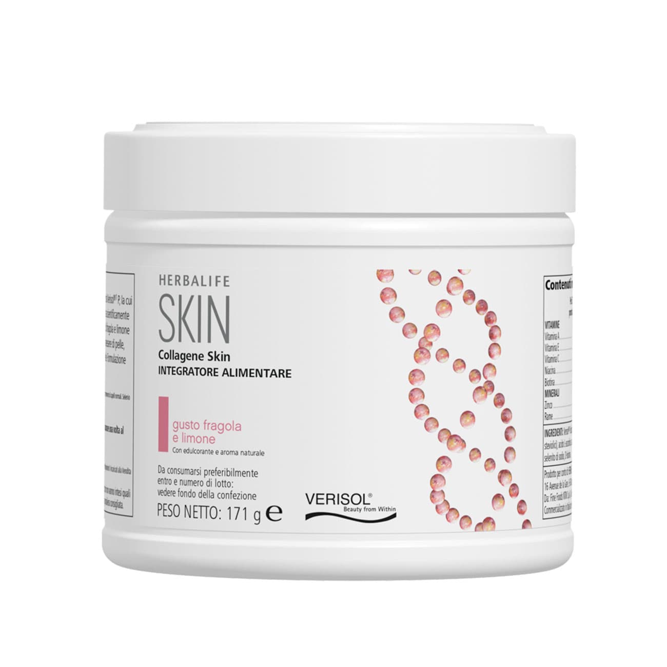 Confezione di Collagene SKIN, Fragola e Limone, 171 g