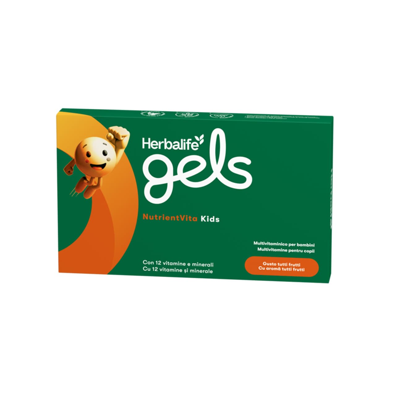 Confezione di Gels NutrientVita Kids, Tutti Frutti, 30 gelatine masticabili