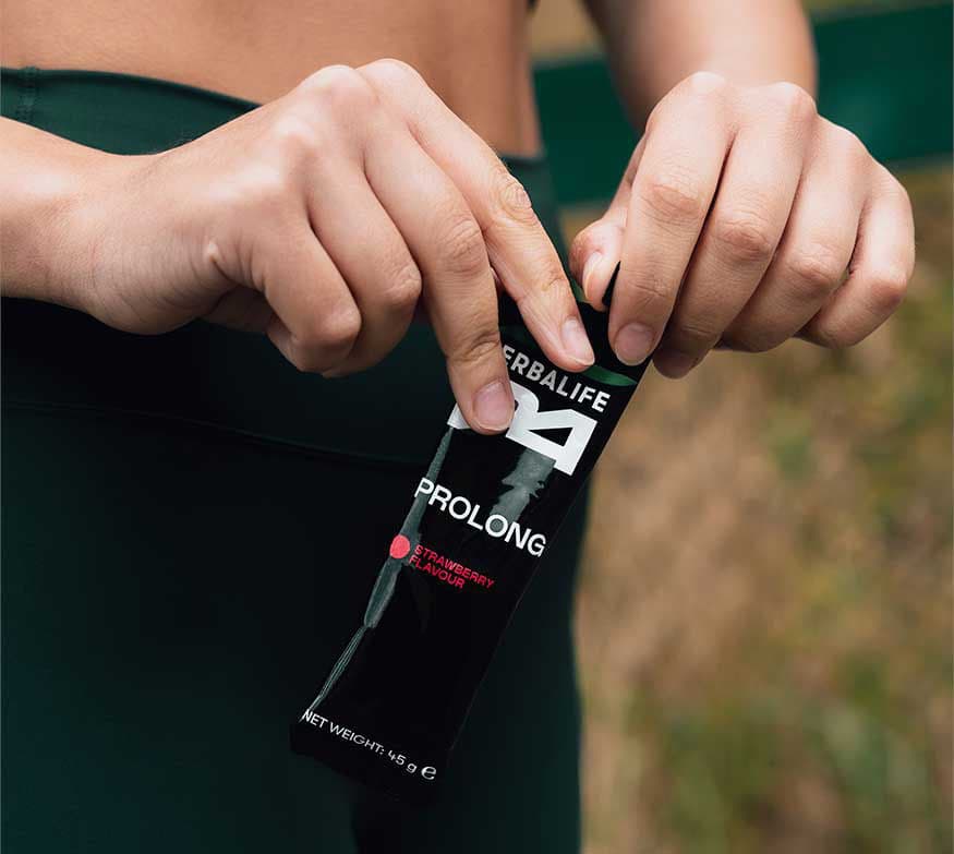 H24 Prolong Energy Gel in una scena di uso quotidiano